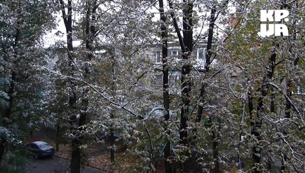 Первый снег в Харькове