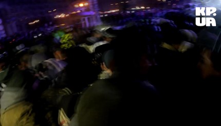 #Евромайдан: Ночное столкновение с милицией