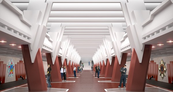 Котлован станции 