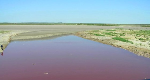 Апокалипсис грядет: озеро окрасилось в цвет крови