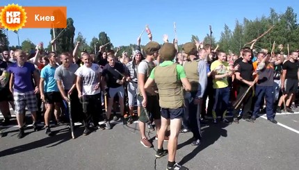 В Киеве прошли учения курсантов МВД