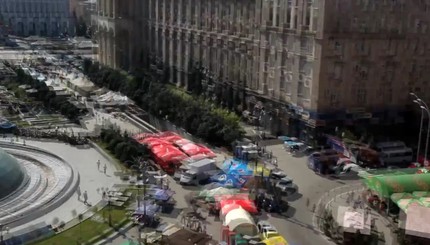 На Майдане в перестрелке погиб человек 