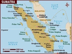 На Суматре произошло мощное землетрясение