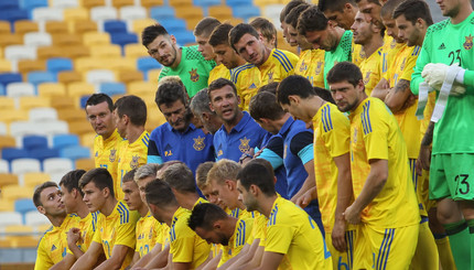 Лучшие кадры с открытой тренировки сборной Украины