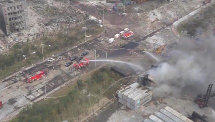 Катастрофа в Китае: во что превратился город Тяньцзинь после взрывов