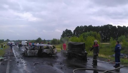 Видео с аварии, в которой погиб депутат Киевского облсовета Панченко