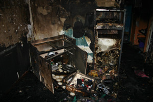 Пожар в Полтаве: Из пылающей общаги эвакуировали полсотни жильцов