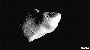 На пролетевшем мимо астероиде, обнаружили странную грязь