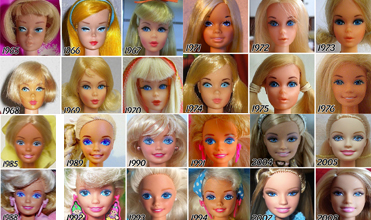 Как эволюционировала любимая кукла Барби на протяжении последних 50 лет