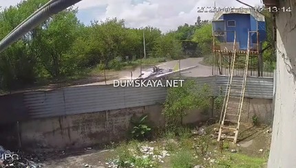 Видео падения самолета в Одессе