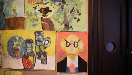 На детской выставке рисунков узнали портрет Яценюка 