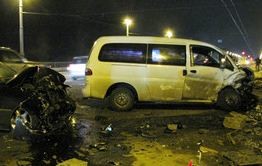 В Киеве на мосту столкнулись 6 машин - есть жертвы