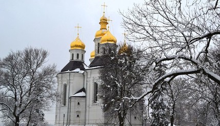 Чернигов замело снегом