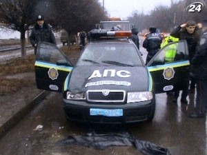 В Харькове машина ГАИ на бешеной скорости сбила пешехода
