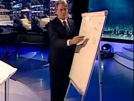 Ющенко нарисовал, за что сидит Тимошенко
