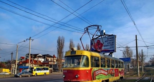В Одессе загорелся трамвай с пассажирами