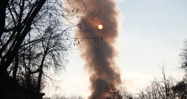 В Одесской области горит собор на городской площади  
