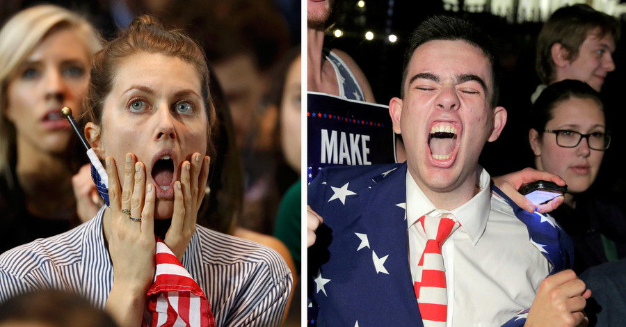 Реакция избирателей в США на предварительные итоги президентских выборов