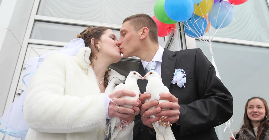 В Киеве 14 февраля - свадебный бум 