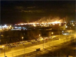 В Киеве пылала Троещина