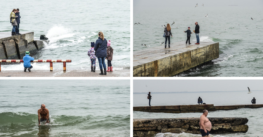 Одесситы отметили температурный рекорд в море 