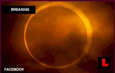 21 мая жители Земли увидели в небе огненное кольцо