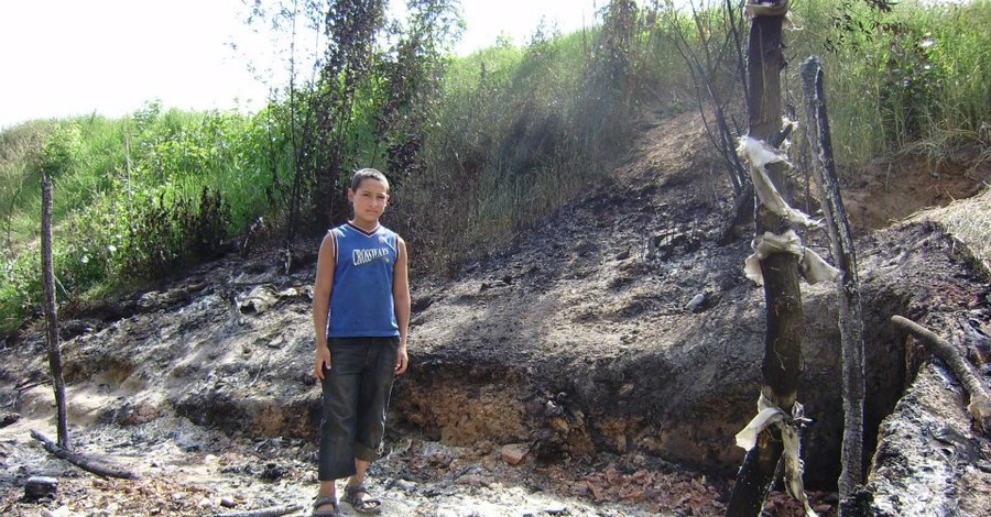 На Березняках сгорел цыганский табор 
