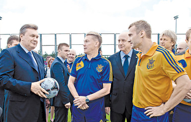 Янукович пообещал держать кулаки за сборную 