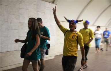 Шведские фанаты 