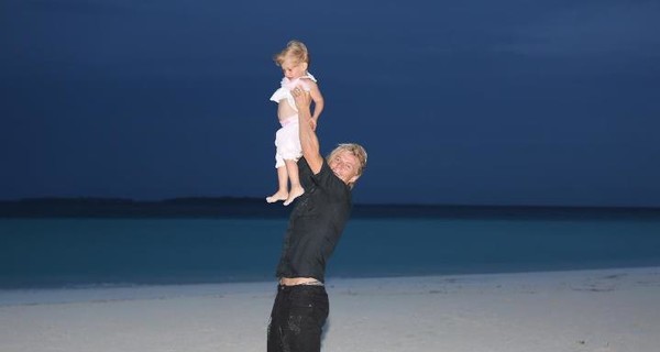 Тимощук отдыхает от Евро  на Мальдивах 