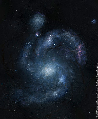 Космический телескоп обнаружил старейшую из известных спиральных галактик 