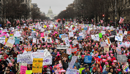 Протест женщин за права человека в Вашингтоне 