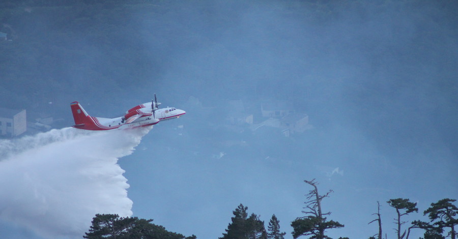Пожар под Ялтой пока не удается погасить: площадь возгорания увеличивается 