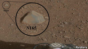 Марсоход расплавил лазером марсианский камень