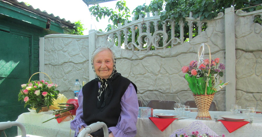 Харьковчанка в День независимости Украины отмечает 100-летний юбилей