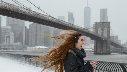 Реакция американцев на снежный коллапс: фоторепортаж