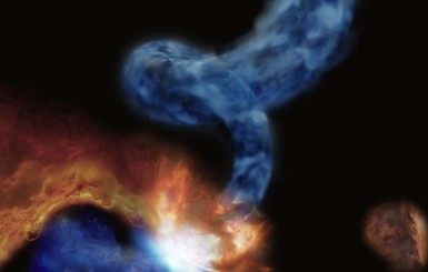 Астрономы обнаружили молекулярное облако в виде поросячьего хвоста 
