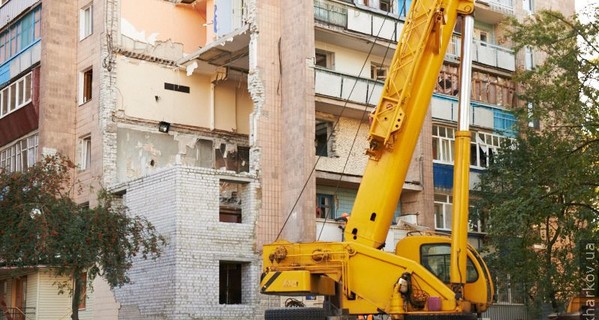 Во взорвавшемся в Харькове доме восстанавливают пятый этаж