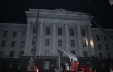 В Луцке ночью пылал Восточноевропейский национальный университет