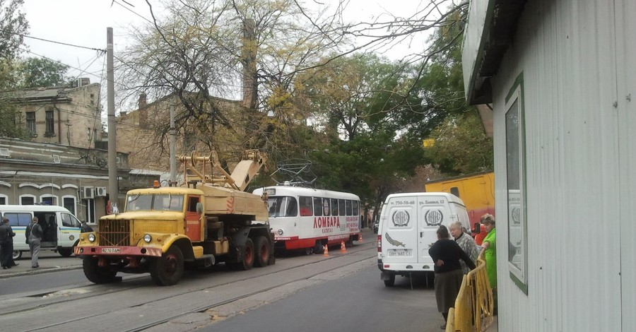 В Одессе трамвай разрезал пешехода пополам