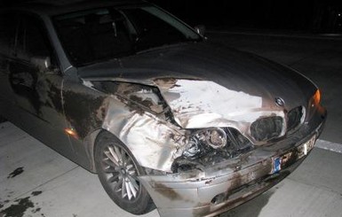 Авария на Житомирщине: кабан протаранил BMW