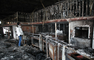 После взрыва ресторан 