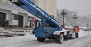 В Донецке бушует метель – объявлено штормовое предупреждение