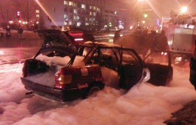 В Киеве дотла сгорела 
