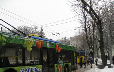 Из-за непогоды остановились трамваи и троллейбусы
