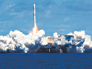 Украинско-российская ракета рухнула в океан через 40 секунд после старта