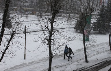 Львов опять заметает снегом