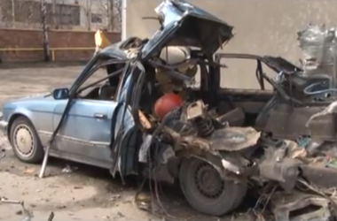 В Черновцах на заправке в авто взорвался газовый баллон 