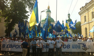 Митинг в Киеве: массовое побоище  с участием более 350 человек и единый кандидат от оппозиции 