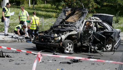 Теракт в Киеве, подорвали машину. 